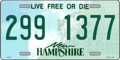 NH license plate 2991377