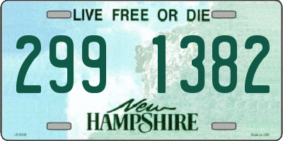 NH license plate 2991382