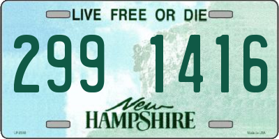 NH license plate 2991416