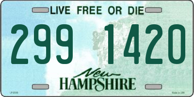 NH license plate 2991420