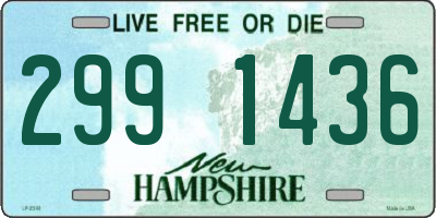 NH license plate 2991436