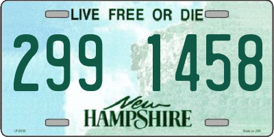 NH license plate 2991458