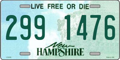 NH license plate 2991476