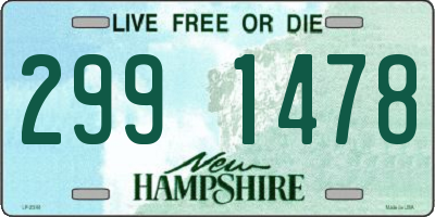 NH license plate 2991478