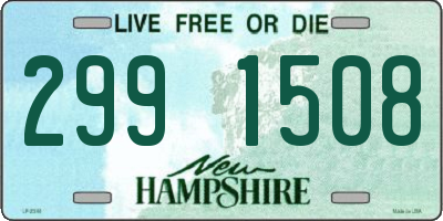 NH license plate 2991508