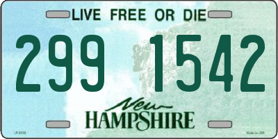 NH license plate 2991542