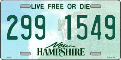 NH license plate 2991549