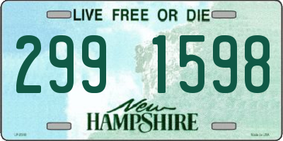 NH license plate 2991598