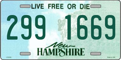 NH license plate 2991669
