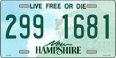 NH license plate 2991681