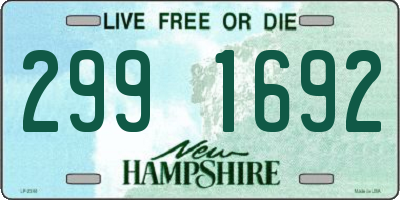 NH license plate 2991692