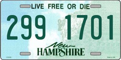 NH license plate 2991701