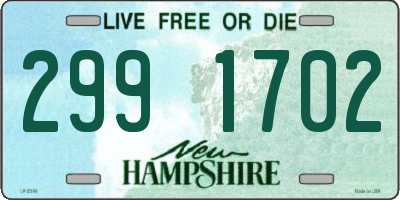 NH license plate 2991702