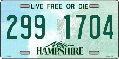 NH license plate 2991704
