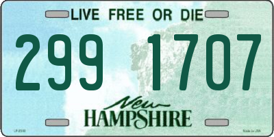 NH license plate 2991707