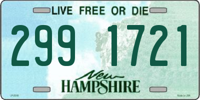 NH license plate 2991721