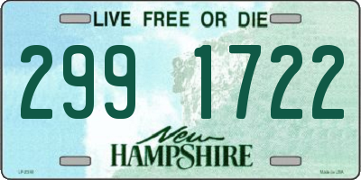 NH license plate 2991722