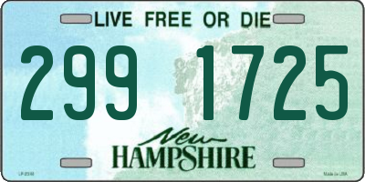 NH license plate 2991725