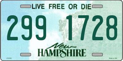 NH license plate 2991728