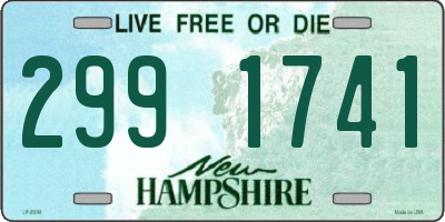 NH license plate 2991741