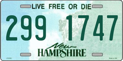 NH license plate 2991747