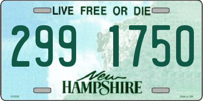 NH license plate 2991750