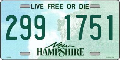 NH license plate 2991751