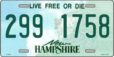 NH license plate 2991758