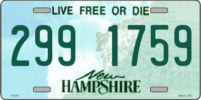 NH license plate 2991759