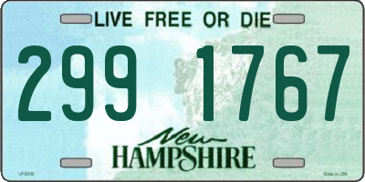 NH license plate 2991767