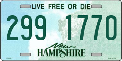 NH license plate 2991770