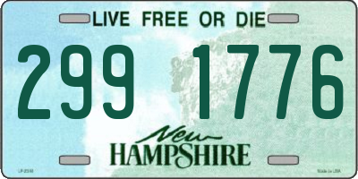 NH license plate 2991776