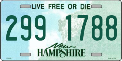 NH license plate 2991788