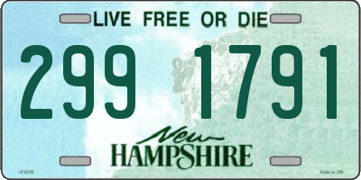 NH license plate 2991791
