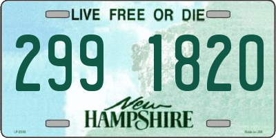 NH license plate 2991820