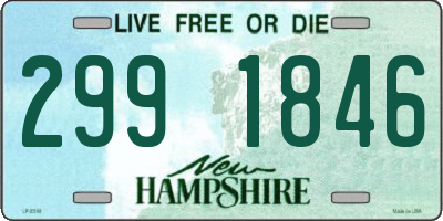 NH license plate 2991846