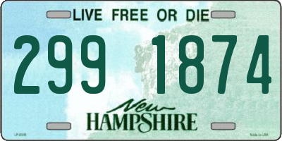 NH license plate 2991874