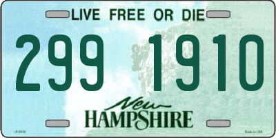 NH license plate 2991910