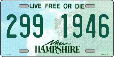 NH license plate 2991946