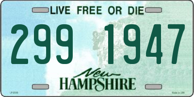 NH license plate 2991947