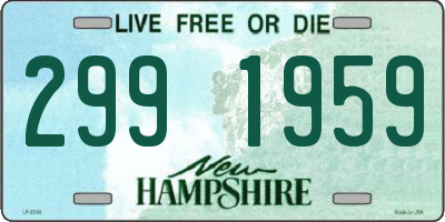 NH license plate 2991959