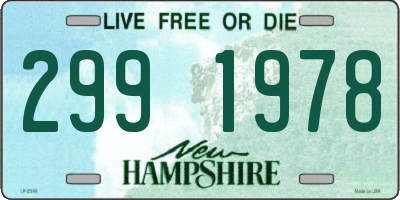 NH license plate 2991978