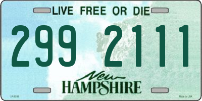 NH license plate 2992111