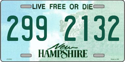 NH license plate 2992132