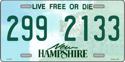 NH license plate 2992133