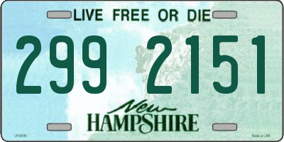 NH license plate 2992151