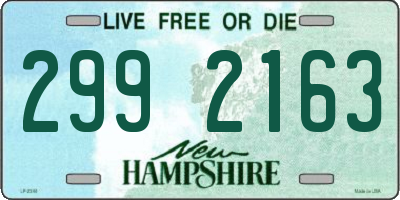 NH license plate 2992163