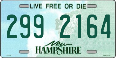 NH license plate 2992164