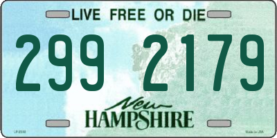 NH license plate 2992179