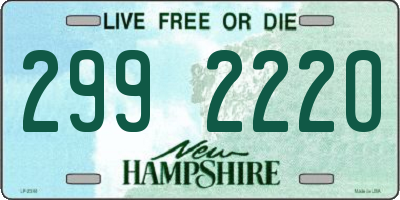 NH license plate 2992220